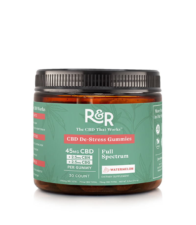 30 Count / 45mg CBD + 2.5mg CBN + 2.5mg CBG