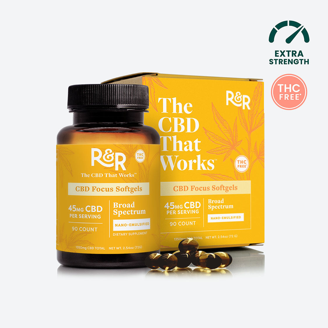 45mg CBD Focus Softgels