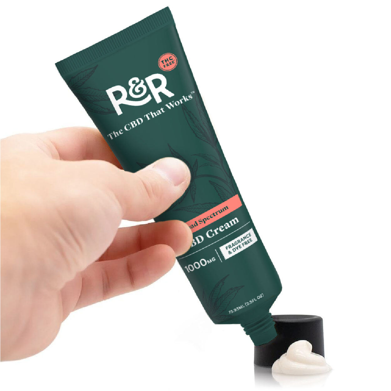 THC-Free CBD Pain Cream – 2.5 FL Oz / 1000mg